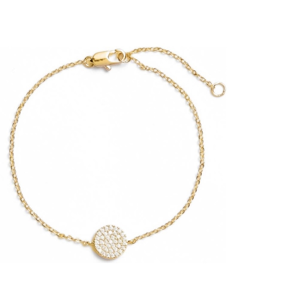 Pave Disc Bracelet